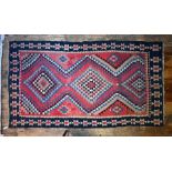 An old Kurdish kelim, 227 cm x 127 cm