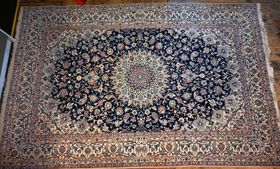 A classic Persian Nain carpet - Image 2 of 3