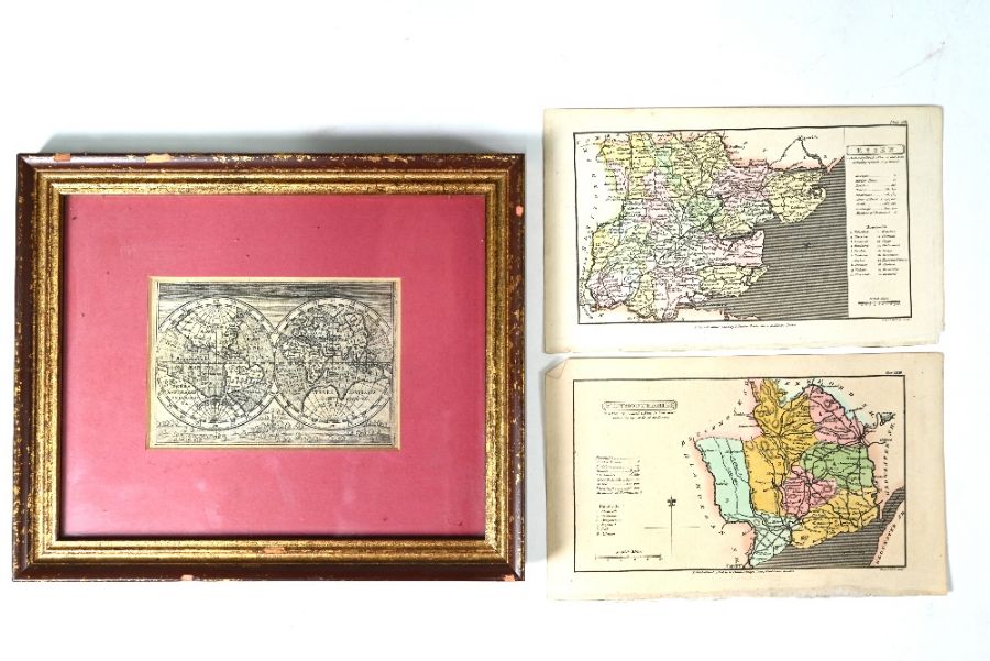 Three linen-backed folding maps - Image 10 of 14