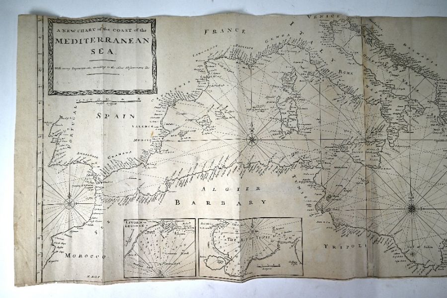 Three linen-backed folding maps - Image 13 of 14