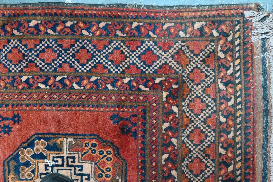 An old Afghan Messi carpet, 293 cm x 198 cm - Image 2 of 6