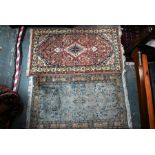 Two contemporary Turkish rugs, 170 cm x 90 cm and 60 cm x 91 cm (2)