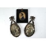 A Regency watercolour miniature