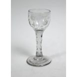 An antique small cordial glass