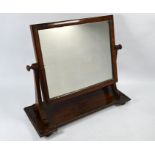 A regency mahogany platform toilet mirror