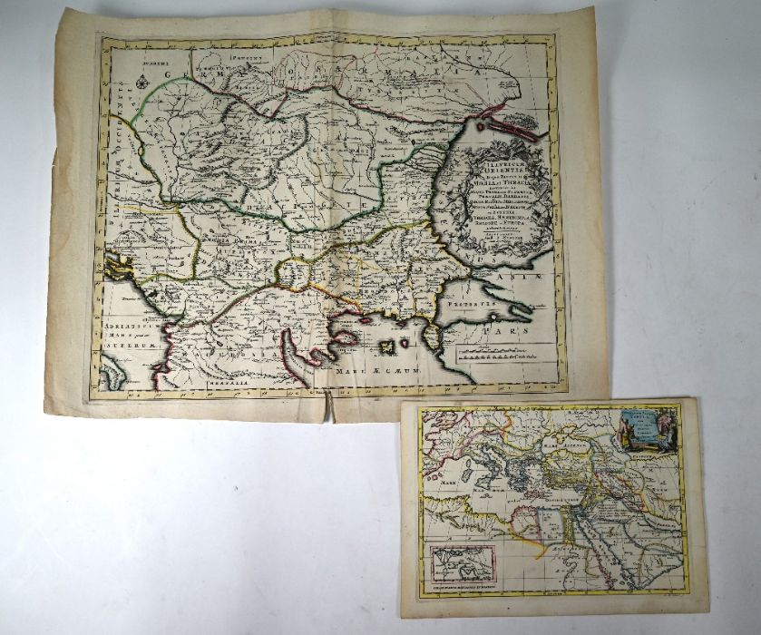 Two 17th century map engravings