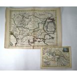 Two 17th century map engravings