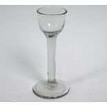 An antique cordial glass