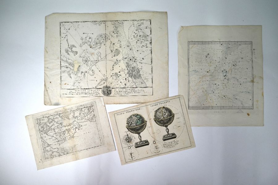 An 18th century engraved celestial chart