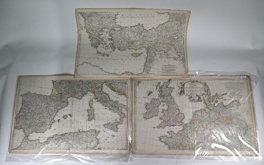 Three 18th century map engravings