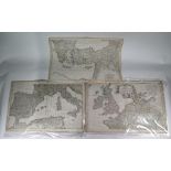 Three 18th century map engravings