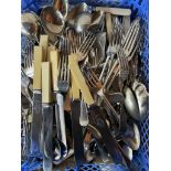 A collection of electroplated cutlery