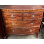 A George III mahogany chest,