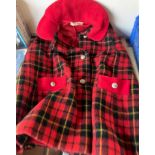 A Rob Roy red tartan child's Welsh cape