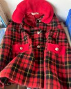 A Rob Roy red tartan child's Welsh cape