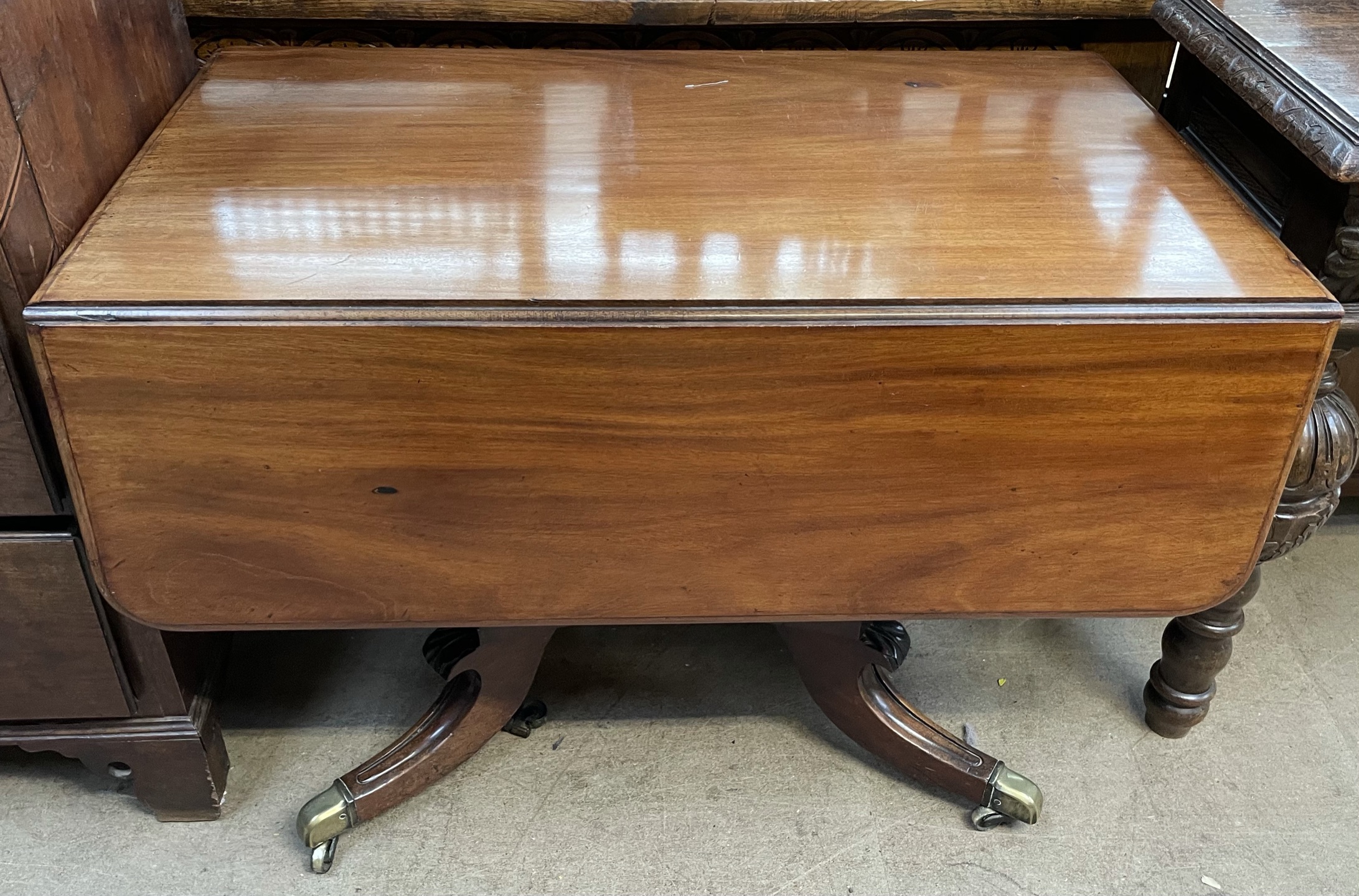 A Regency mahogany sofa table, - Image 2 of 2