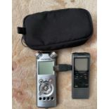 An Olympus digital voice recorder VN-731PC,