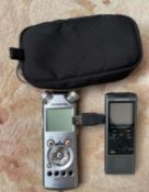 An Olympus digital voice recorder VN-731PC,