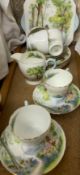 A Shelley Woodland pattern part tea set, No.