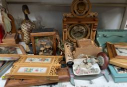 A collection of Bryan Gibbons wooden items