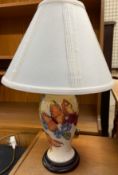 A Moorcroft pottery table lamp,