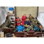 Six Million Dollar man action figure together with Action Man figures, clothes and accessories,