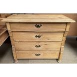 A continental pine chest,