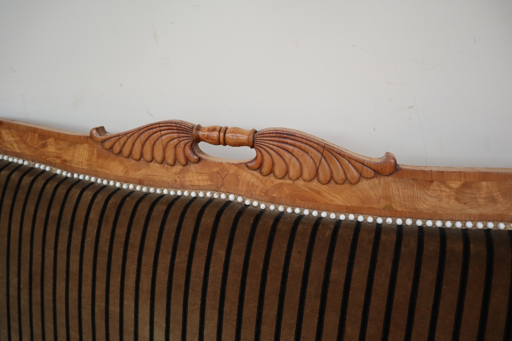 A Biedermeier style salon suite comprising a three seater settee, - Image 7 of 9