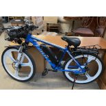 A Taoci o2 Electric Bicycle, with an aluminium frame,