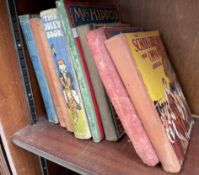 Assorted children's annuals including The School Girls Own annual,