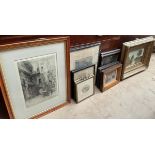 Hedley Fitton Juliet's House of Verona An etching Together with a companion by the same hand,