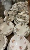 An extensive Royal Doulton Old Leeds Spray pattern part tea and dinner service etc