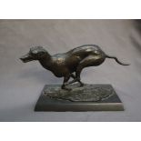 Philip Blacker A greyhound in motion Bronze Initialled and dated '83 Limited edition No.