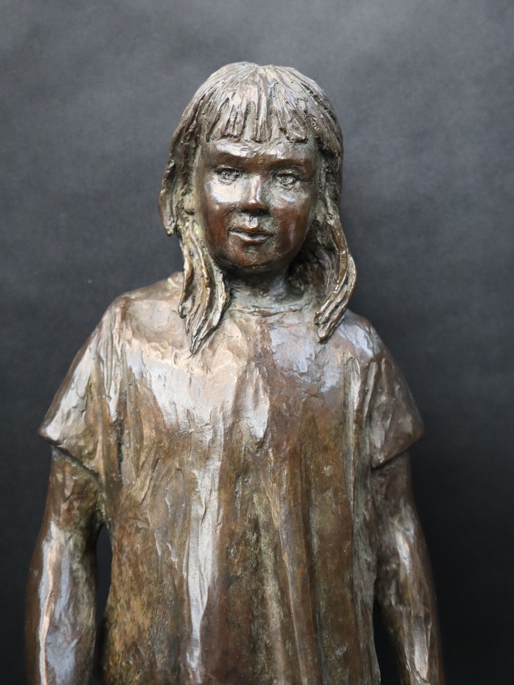 Philip Blacker A girl herding ducks Bronze Initialled and dated '02 Limited edition No. - Image 8 of 15