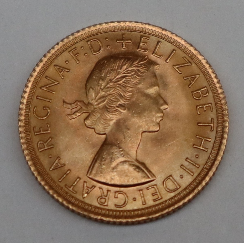 An Elizabeth II gold sovereign dated 1966 CONDITION REPORT: 1966 Sovereign photos in - Image 2 of 2