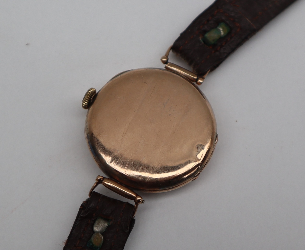 A Gentleman's 9ct gold wristwatch, - Image 4 of 5