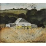 John Knapp Fisher A cottage in a landscape Watercolour Signed and dated 1995 10.