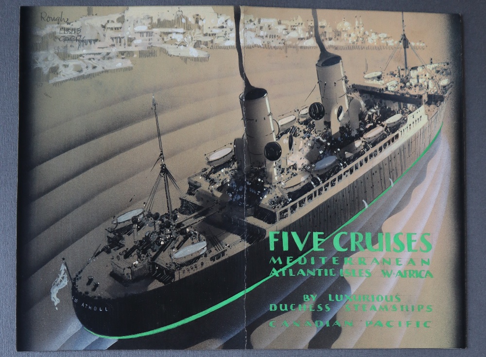 Leslie Carr (1891-1969) Five Cruises Mediterranean, Atlantic Isles, W. - Image 3 of 7