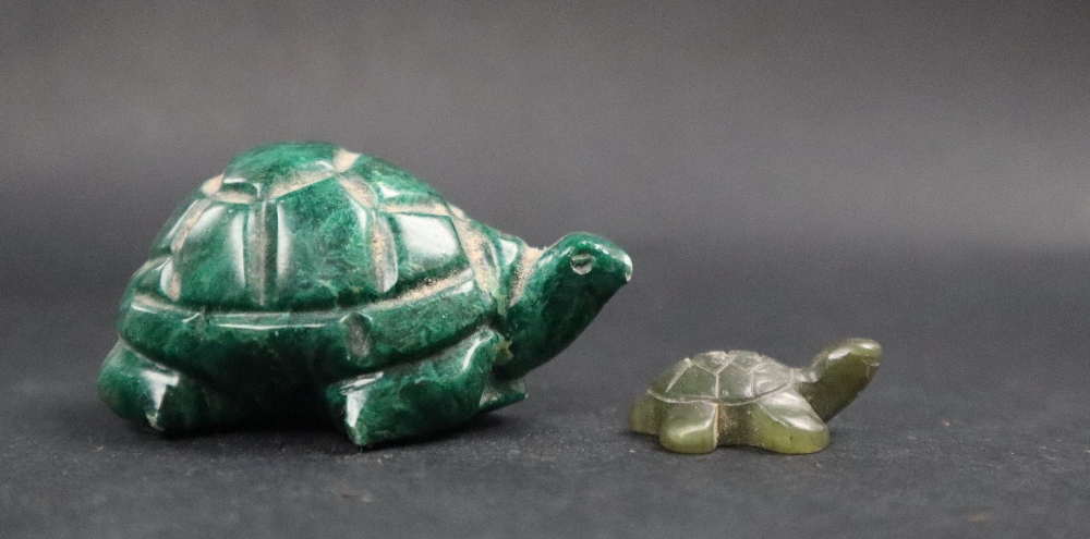 A South Africa Verdite carved tortoise, - Image 3 of 7