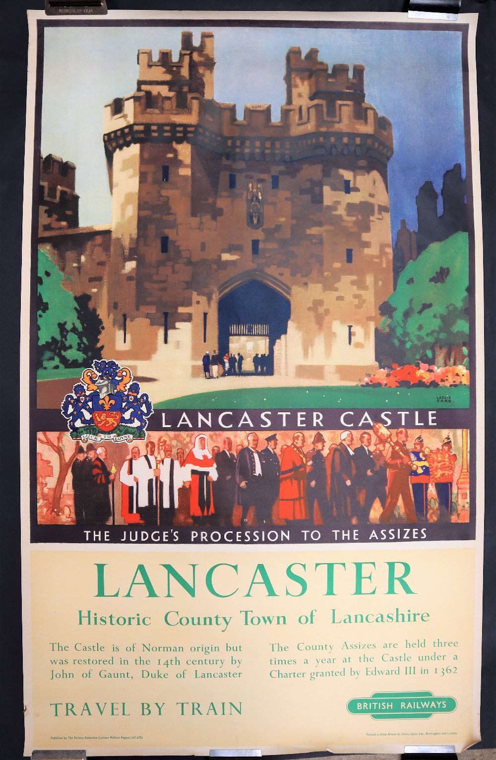 After Leslie Carr (1891-1969) Lancaster Historic County Town of Lancashire British Railways Travel - Image 2 of 3