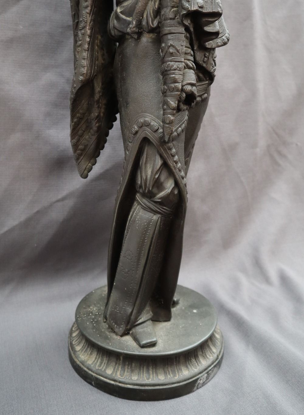 ***Unfortunately this lot has been withdrawn from sale*** A spelter Conquistador type figure, - Image 9 of 11