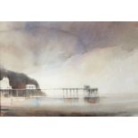 Richard Allin Wills Penarth Watercolour Signed Watercolour Society of Wales label verso 46 x 65cm