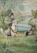 20th Century Chinese School An archer on horseback,