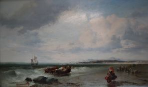 James Webb The Mumbles Oil on canvas Signed 150 x 90cm