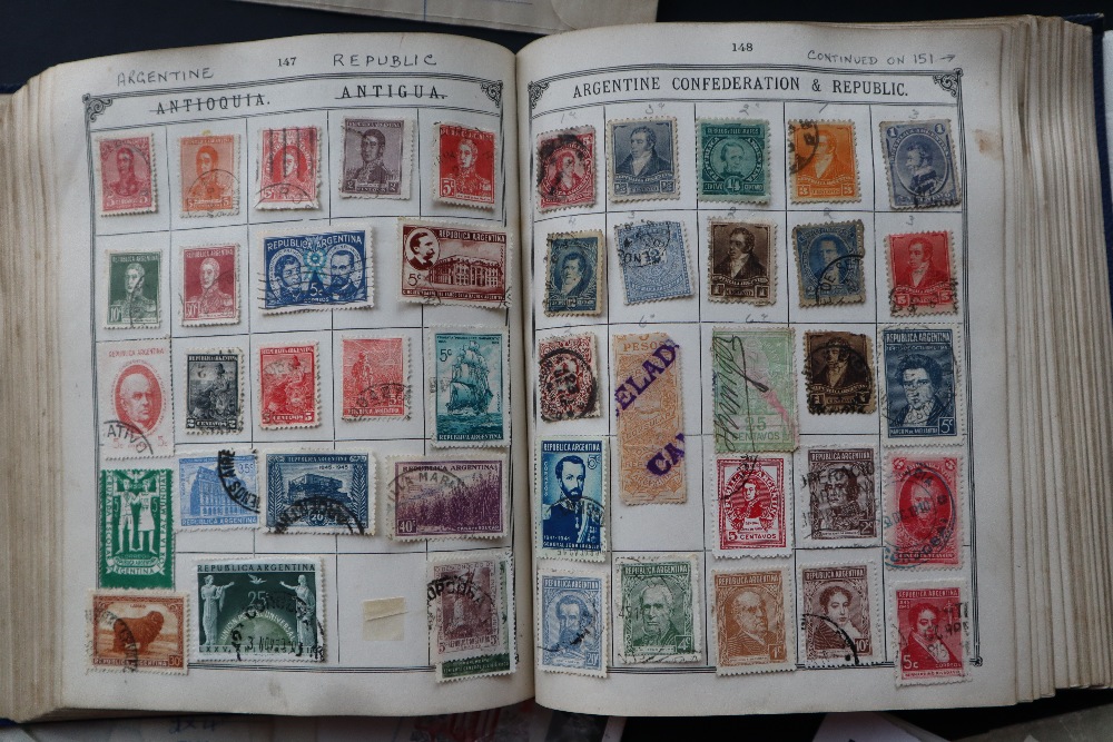 A stamp album of World stamps from Victoria onwards together with loose mint stamps - Image 4 of 7