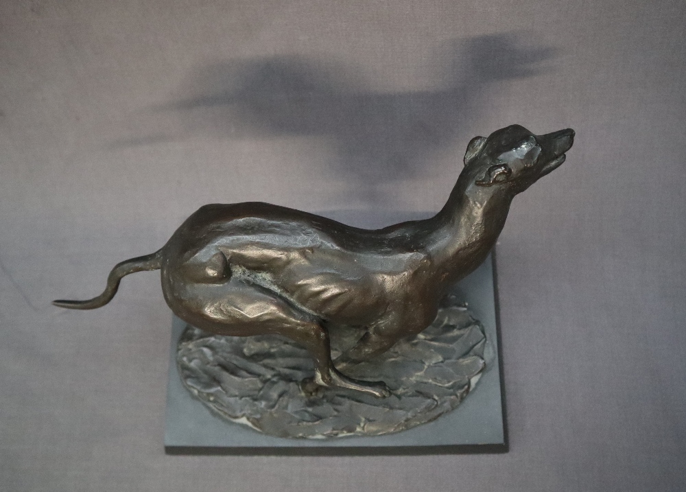 Philip Blacker A greyhound in motion Bronze Initialled and dated '83 Limited edition No. - Image 5 of 8