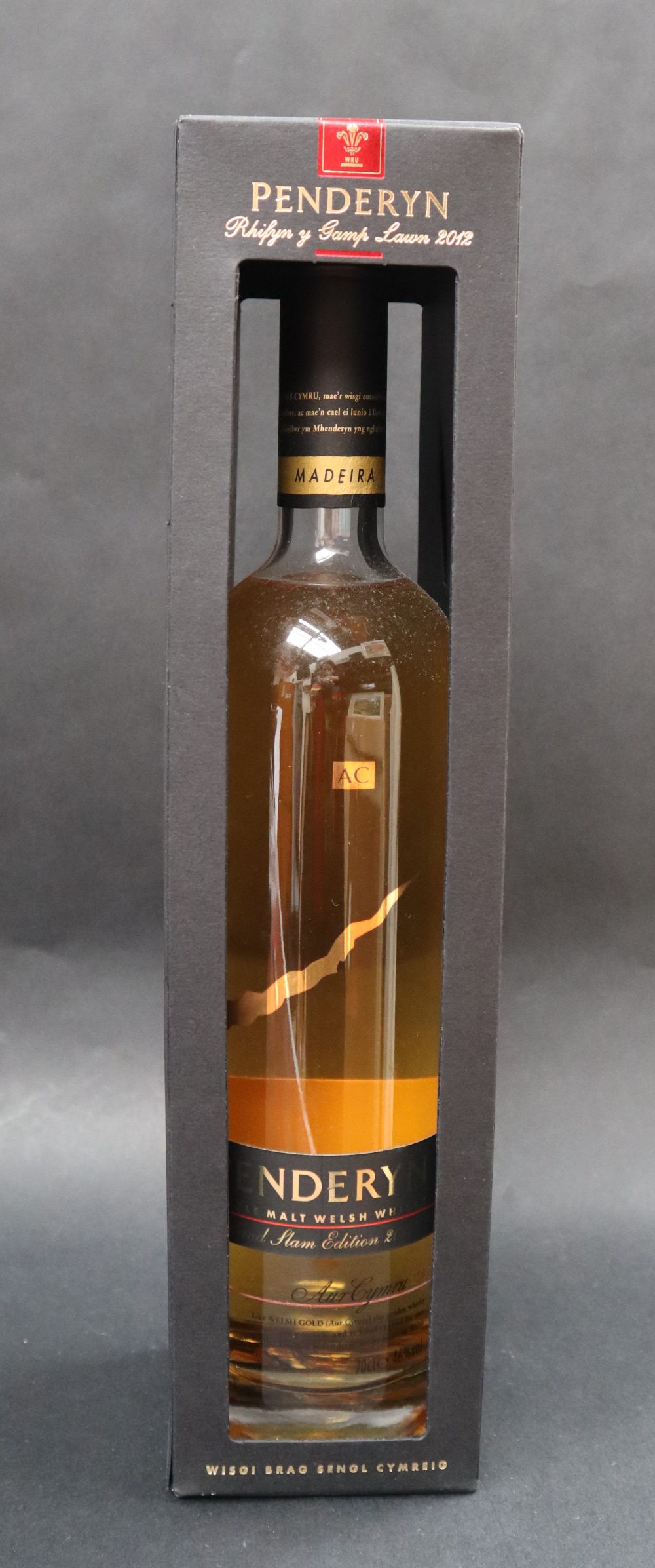 A 70cl bottle of Penderyn whisky Grand Slam Edition, 2012,