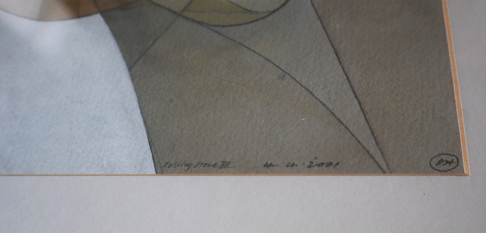 Patrick Haughton Rolling Stone III Watercolour Initialled and dated 4.4. - Image 3 of 4