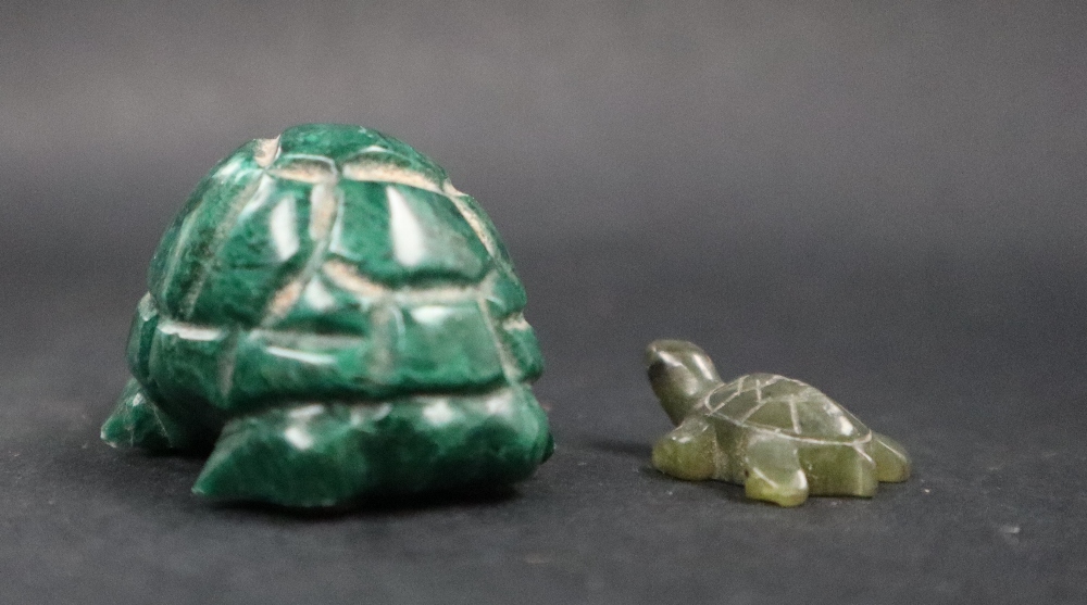 A South Africa Verdite carved tortoise, - Image 6 of 7