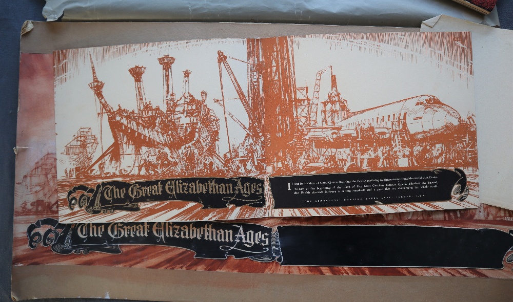 Leslie Carr (1891-1969) The Great Elizabethan Ages Coronation and Commonwealth Aviation number of - Image 4 of 5